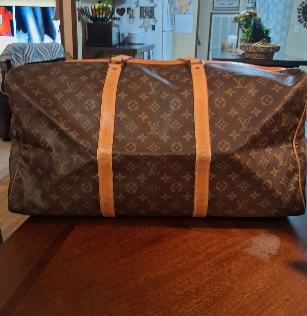 Louis Vuitton Monogram 60 Keepall Travel Bag Brown - Picture 2 of 16
